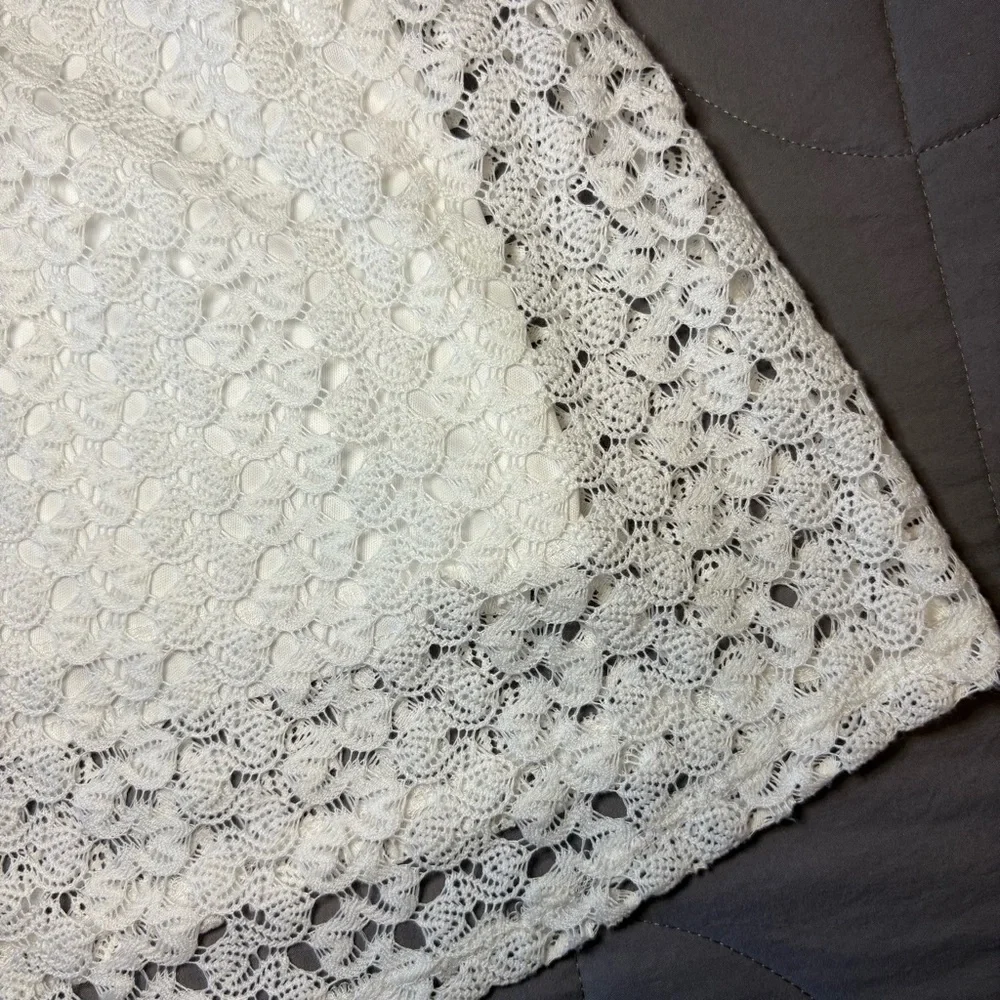Naif White‎ Crochet White Dress 2X
